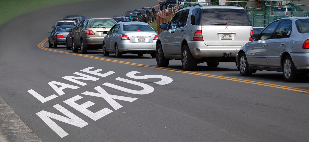 Nexus Lane at Canada-USA Border